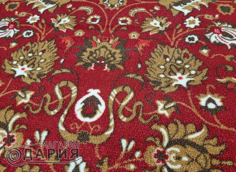 Мокетен килим ERIKA 8031 red елипса